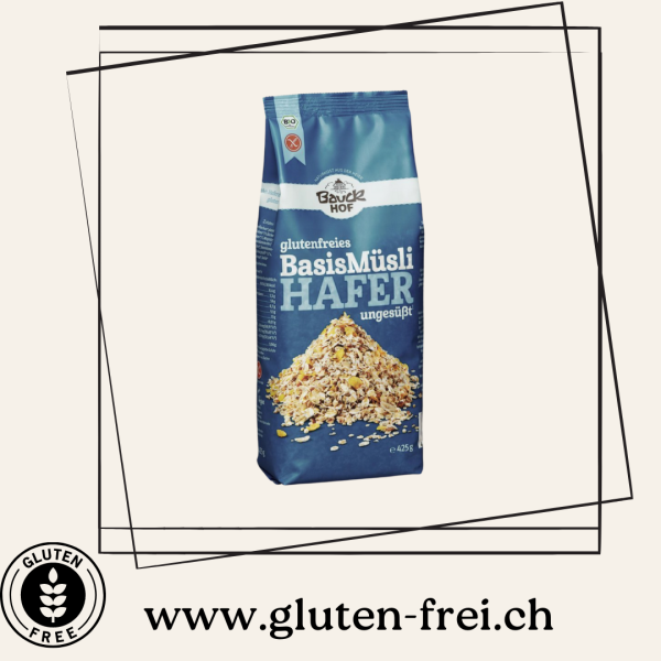Organic oat muesli base unsweetened Bauck